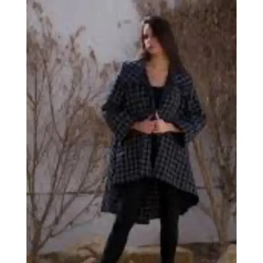 Comfy USA Jacket Womens Med Collar Topper Stretch Charcoal Gray Pockets